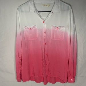 COPY - Faded Glory pink ombré shirt